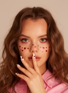 Веснушки Red hearts Переводная татуировка MIAMITATS девочки, фото 3