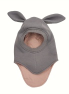 Шапка-шлем Bunny Teddy l.grey 1-2г, фото 1