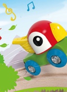 E3808_HP Игрушка-каталка «Попугай» свистящий, фото 2 E3808_HP Игрушка-каталка «Попугай» свистящий, фото 2