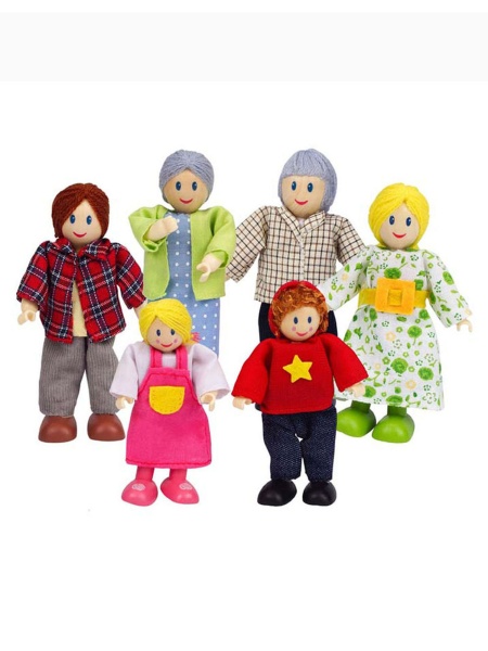 E3500_HP Игровой набор мини-кукол "Счастливая семья европейская", фото 2