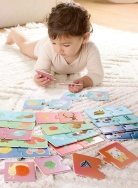 E1665_HP Игрушка развивающая "Пазл" Животные и их еда, фото 2