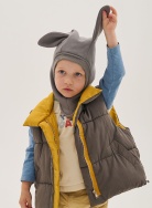 Шапка-шлем Bunny Teddy l.grey 1-2г, фото 6