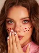 Веснушки Red hearts Переводная татуировка MIAMITATS девочки, фото 2