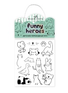 Funny Heroes Переводная татуировка MIAMITATS девочки, фото 1